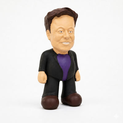 🤖 Elon Musk Parody Dog Toy