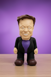 🤖 Elon Musk Parody Dog Toy